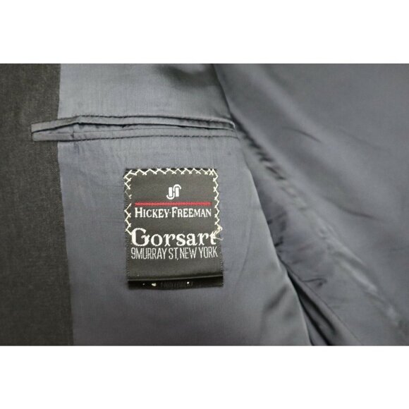 MEN'S DARK GRAY BLAZER JACKET - HICKEY FREEMAN - SIZE 41R - Picture 2 of 5